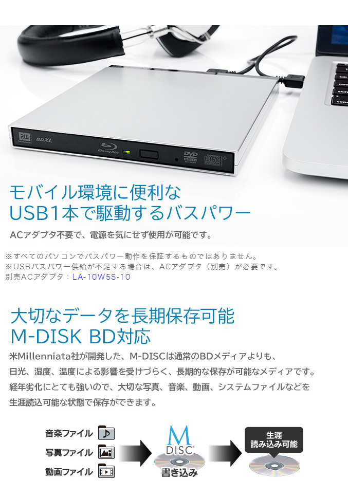 市場 ロジテック 外付け Roxio Gen1 ブルーレイ ドライブ USB3.2 toast19 Mac対応 付属