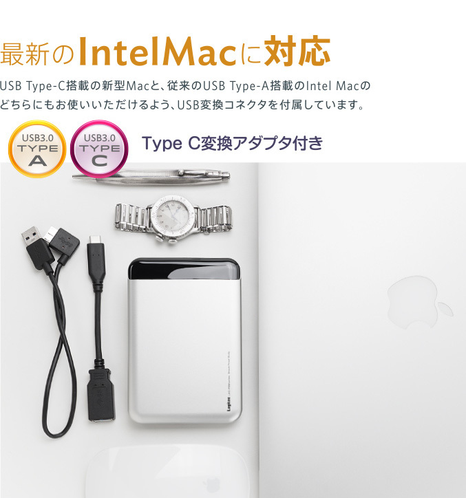 オンラインショッピング バッファロー BUFFALO HD-PGAC2U3-WA ホワイト USB Type-C amp; Type-A ケーブル付属  ポータブルHDD 2TB discoversvg.com