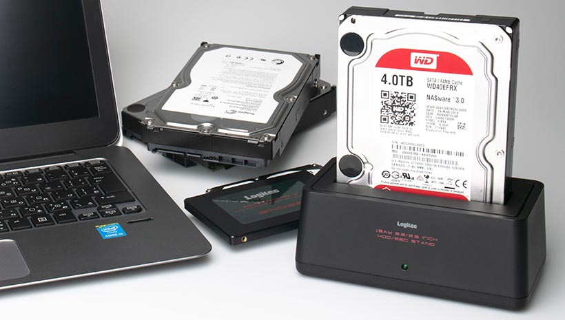 HDD   SSD ケース 外付け 3.5インチ 2.5インチ USB3.2 Gen1(USB3.0)  HDDスタンド テレビ録画 1年保証 ロジテック LHR-L1BSTWU3D