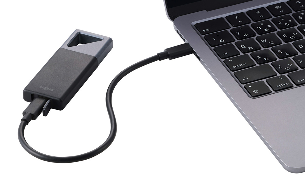 ロジテック SSD 耐衝撃・防滴仕様の高速SSD|USB Type-C(TM) / USB-Aの両対応!全てのパソコンにケーブル1本で接続