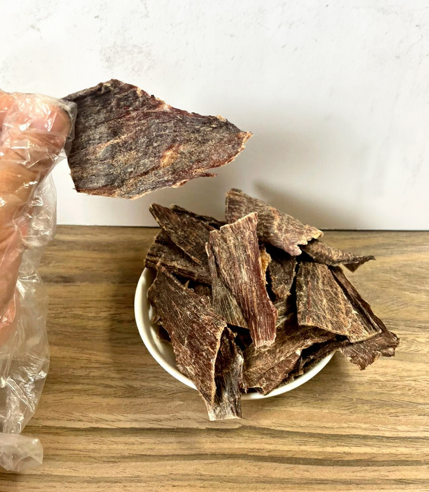 おやつ 無添加 国産（北海道産）薄切りビーフジャーキー 100g ロゴス