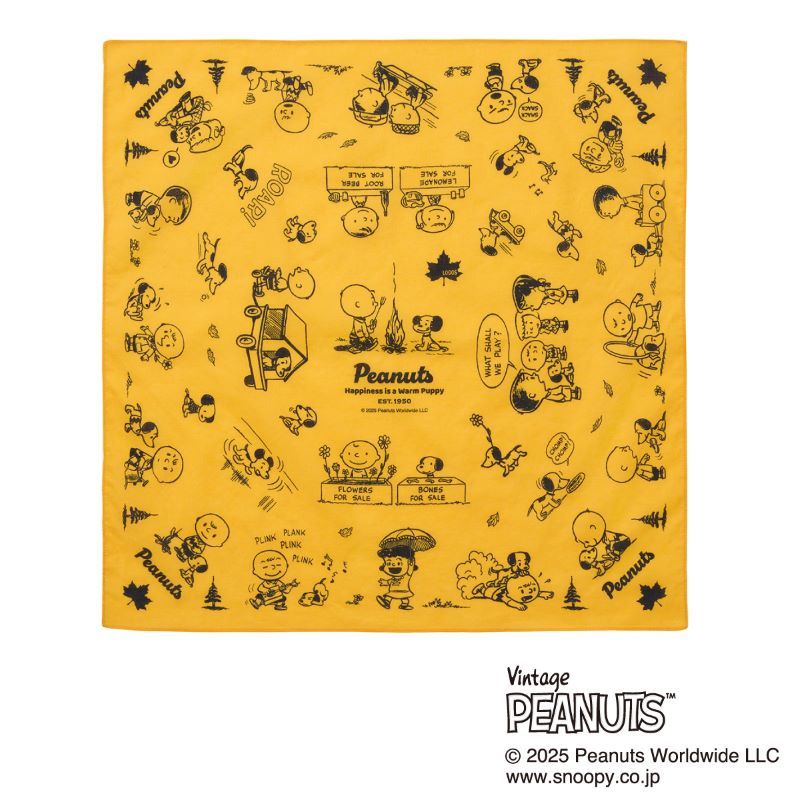 LOGOS（ロゴス） 公式 SNOOPY PEANUTS 75years バンダナ バンダナ