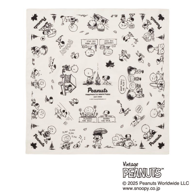 LOGOS（ロゴス） 公式 SNOOPY PEANUTS 75years バンダナ バンダナ