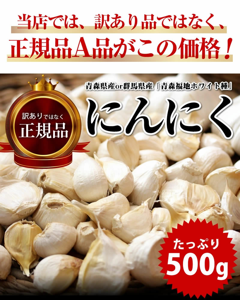 にんにく 送料無料 令和5年 新物 お試し 青森県産 or 群馬県産 青森