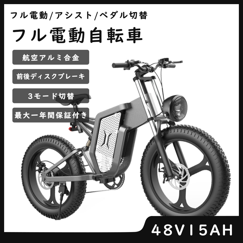 2021特集 ファットバイク フル電動自転車 電動アシスト自転車 アクセル