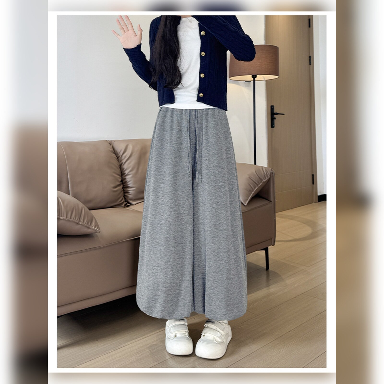 レディースガウチョパンツ（色：ベージュ系）｜ボトムス、パンツ