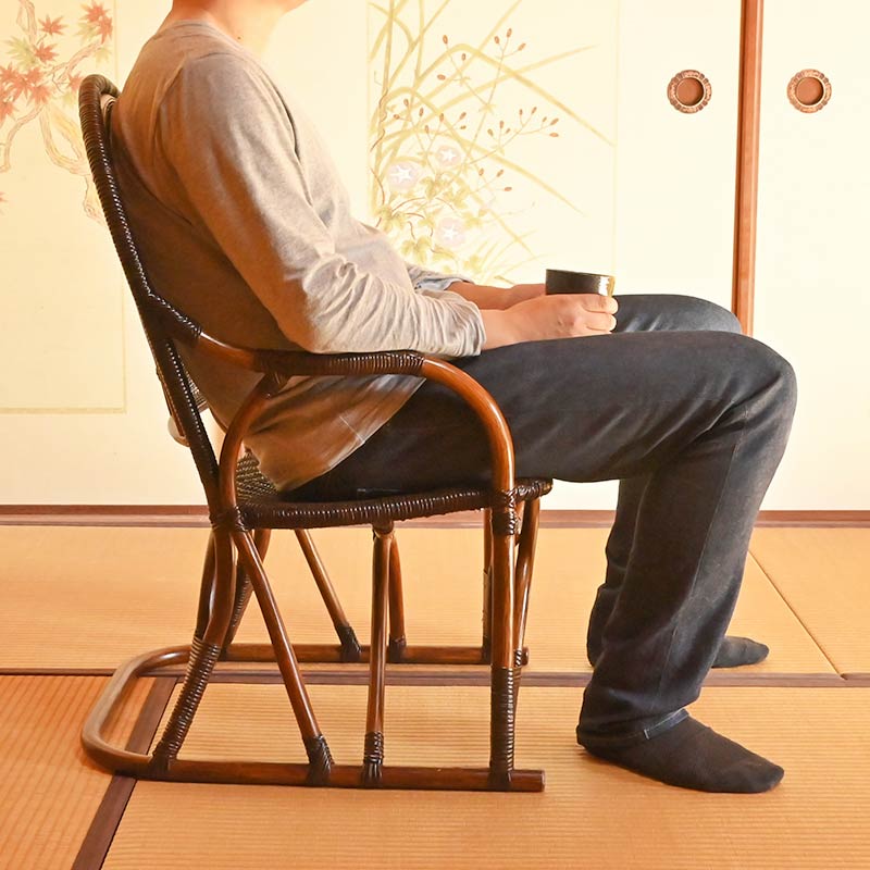 籐椅子 ラタンチェア 籐の家具 一人掛け椅子 籐 ウッドチェア