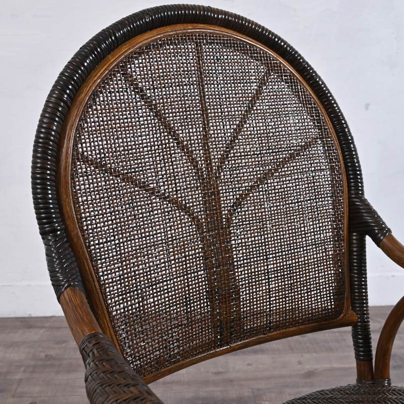 籐椅子 ラタンチェア 籐の家具 一人掛け椅子 籐 ウッドチェア