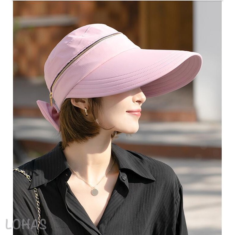 帽子 レディース サンバイザー 両用 Uvカット ハット 日よけ帽子 小顔 Uvハット 春夏 つば広 自転車 散歩 ゴルフ 正規激安