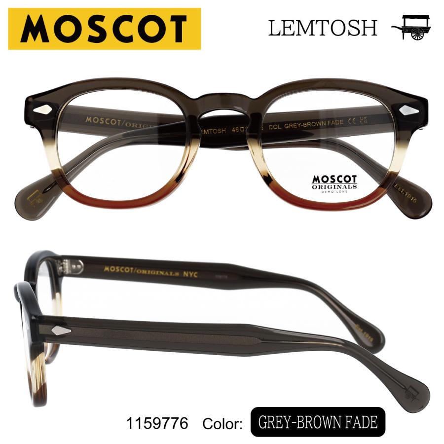 MOSCOT LEMTOSH 46 モスコット レムトッシュ 46 メガネ ボストン 度付き 度あり 度入り 眼鏡 伊達メガネ 海外正規品