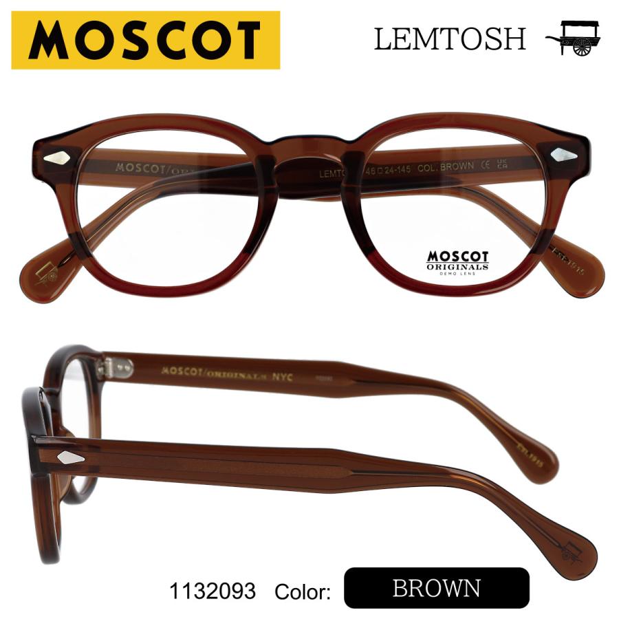 MOSCOT LEMTOSH 46 モスコット レムトッシュ 46 メガネ ボストン 度付き 度あり 度入り 眼鏡 伊達メガネ 海外正規品