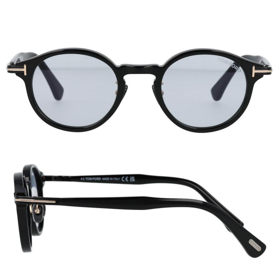 TOM FORD ブラックラウンドサングラス TOM FORD Eyewear ラウンドフレーム サングラス | ブラック
