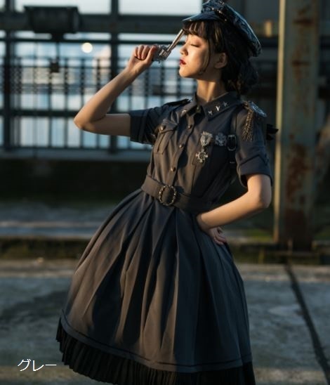 ワンピース 5色 春秋 パンク カジュアル ミリタリー ショート丈 ミディアム丈 ひざ丈 ひざ上丈 大きいサイズ サイズ豊富 半袖 ペンシル すっきり 美シルエット Loli3479 Luxury ラグジュアリ 通販 Yahoo ショッピング