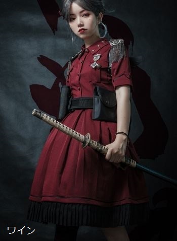 ワンピース 5色 春秋 パンク カジュアル ミリタリー ショート丈 ミディアム丈 ひざ丈 ひざ上丈 大きいサイズ サイズ豊富 半袖 ペンシル すっきり 美シルエット Loli3479 Luxury ラグジュアリ 通販 Yahoo ショッピング