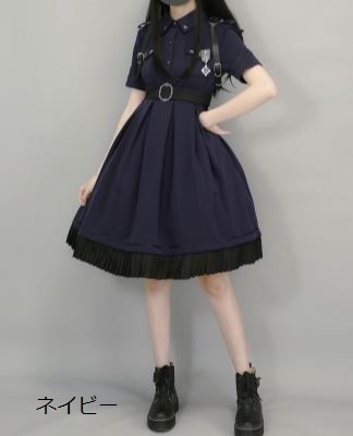 ワンピース 5色 春秋 パンク カジュアル ミリタリー ショート丈 ミディアム丈 ひざ丈 ひざ上丈 大きいサイズ サイズ豊富 半袖 ペンシル すっきり 美シルエット Loli3479 Luxury ラグジュアリ 通販 Yahoo ショッピング