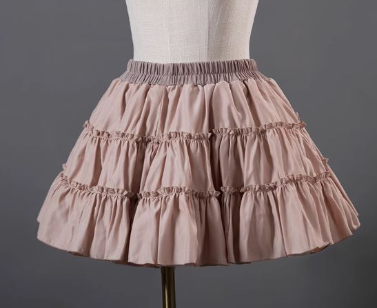 インナースカート 通年 ボリュームアップ ミニ丈 ショート丈 フレア Aライン レイヤード 重ね着 甘ロリ Lolita ロリィタ ゴスロリ ロリータファッションの画像