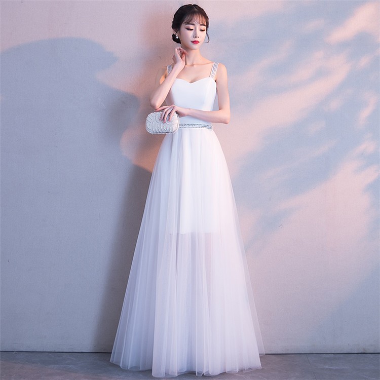 ウエディングドレス 二次会 花嫁 Vライン 白 ホワイト ブラック ロングドレス 結婚式 パーティードレス 演奏会 フォーマルドレス サッシュリボン Xw Wl04 Loloヤフーショップ 通販 Yahoo ショッピング