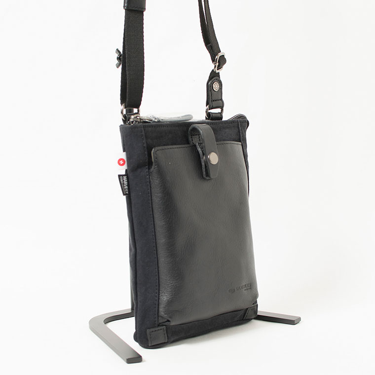 DOUBLES 帆布 本革ショルダーバッグ イタリアンレザー LEATHER