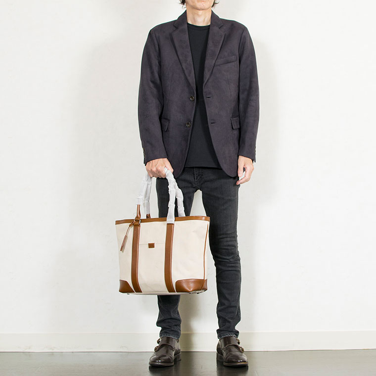 DOUBLES（ダブルス） 帆布×牛革 トートバッグ 2way TOTE BAG