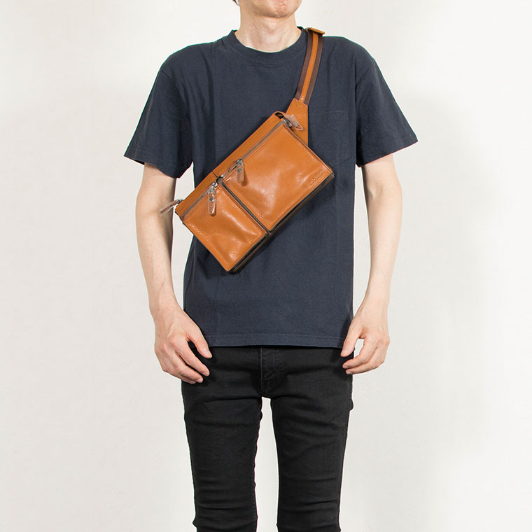 見逃し厳禁！おトクな DOUBLES 本革ウエストバッグ BAG ボディバッグ WAIST LEATHER バッグ