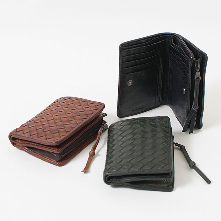 DOUBLES（ダブルス） 二つ折り財布 本革 レザーウォレット LEATHER