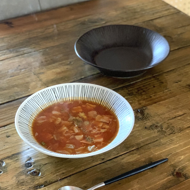 ワイヤー スープ皿 パスタ・カレー皿 21.5cm Rim wire カレー