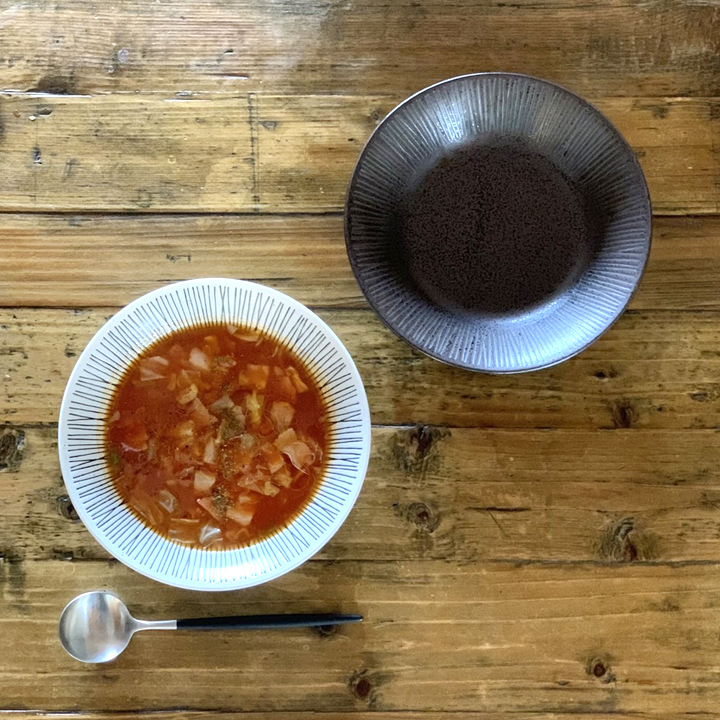 LA SPAGETTATAイタリア製 壁掛け皿.パスタ皿.スープ皿の4枚