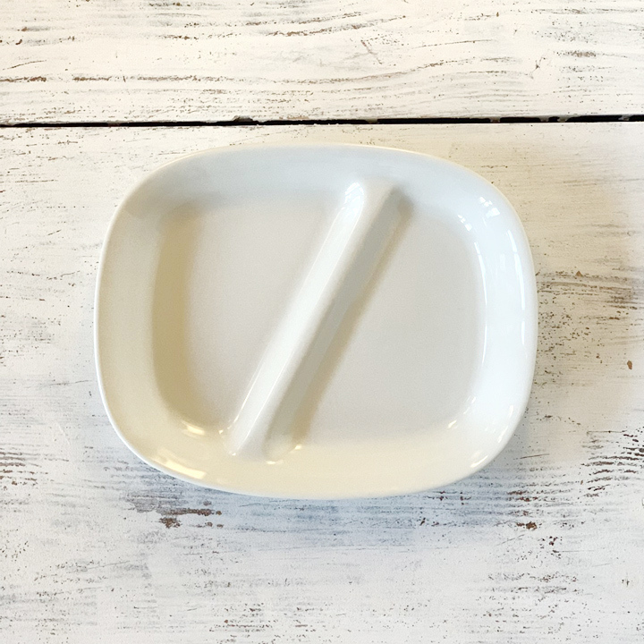 AL完売しました。AL完売しました。アウトレット お買い得 仕切り ランチプレート 2枚セット モーニング皿 食器 セット おしゃれ 仕切り皿 軽い  人気 カフェ風 お皿 白い器 日本製 美濃焼 食器、グラス、カトラリー