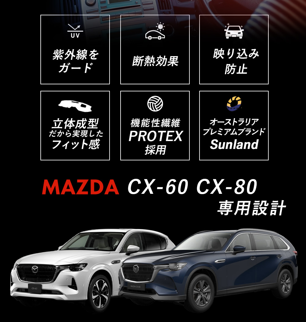 cx60 cx80ダッシュボードマット