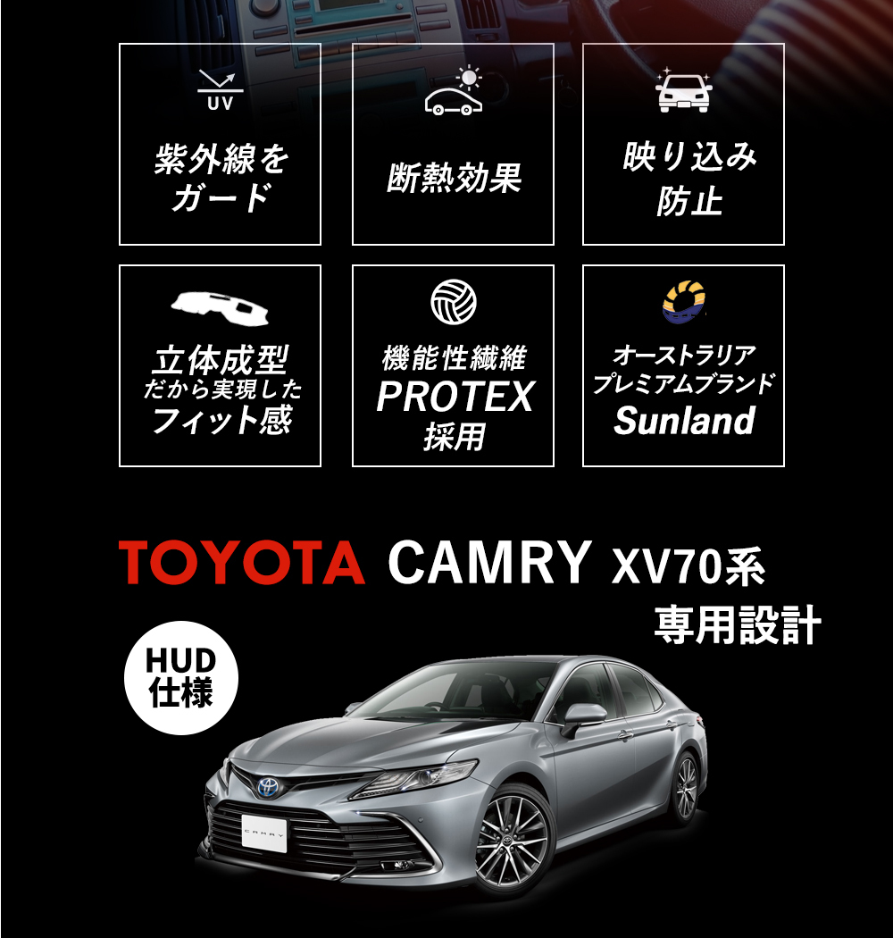 トヨタ カムリ TOYOTA CAMRY XV70系 HUD装着車向け 専用 HAIGH社製