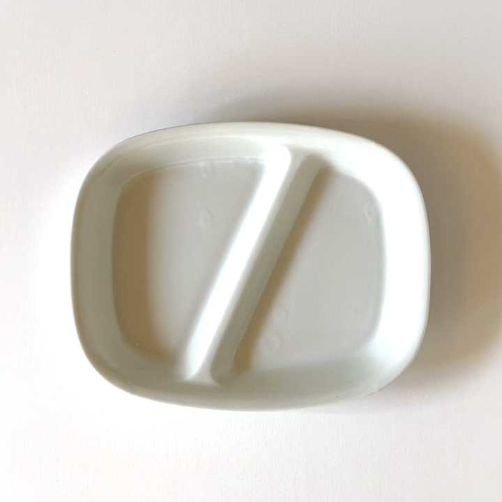 アウトレット ランチプレート 四角 仕切り皿 21cm 16color 陶器