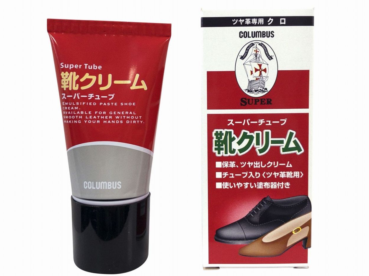 コロンブス スーパーチューブ 靴クリーム 靴磨き 黒色 50g ツヤ革専用 保革 チューブ入り Columbus 2402 Longpshoe 通販 Yahoo ショッピング