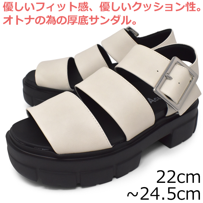 AcureZ（アキュアーズ） asics AcureZ ベルトサンダル レディース