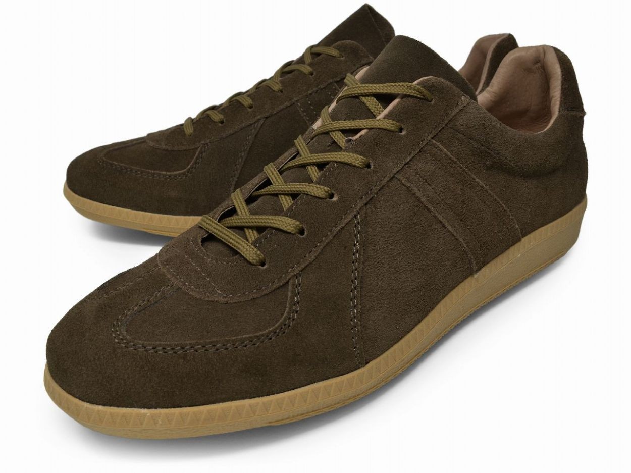 ジャーマントレーナー スニーカー メンズ スエード 黒 茶色 赤 灰色 ブラック ブラウン ワイン グレー Ec 406 Longpshoe 通販 Yahoo ショッピング