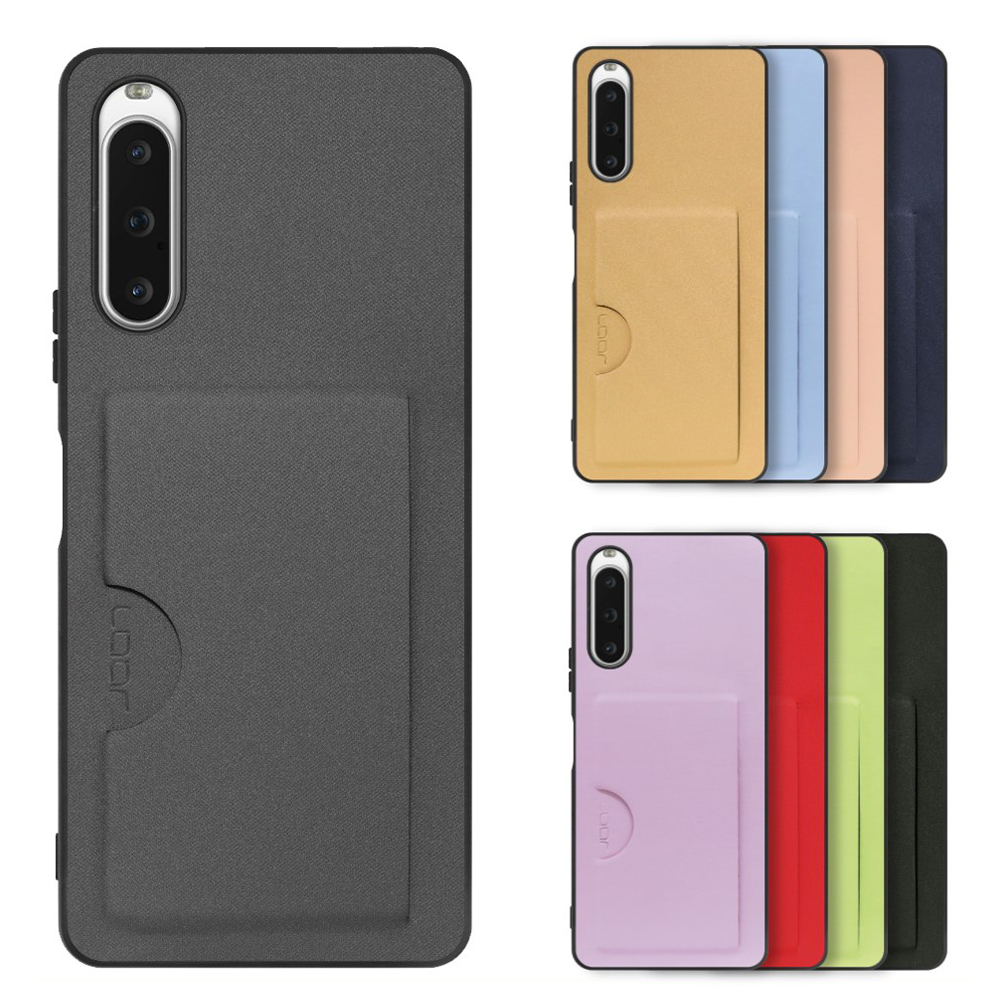 Xperia 10 VII VI 5V 10V 1V  5IV 10IV 1IV PRO-I 1 5 10 V III Lite 1 5 II 背面ケース カード収納 ポケット スマホケース エクスペリア ケース カバー | LooCo | 02