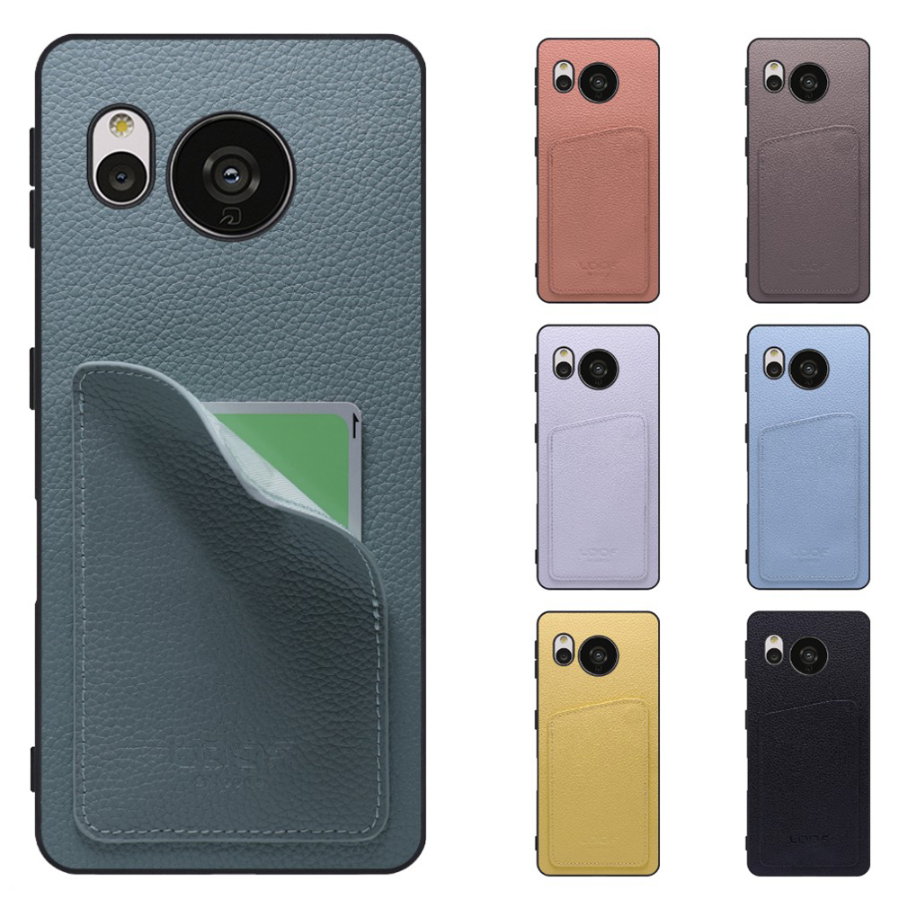 LooCo INVISIBLE CARD CASE-SHELL AQUOS R10 R9 wish 5 4 R8 sense7