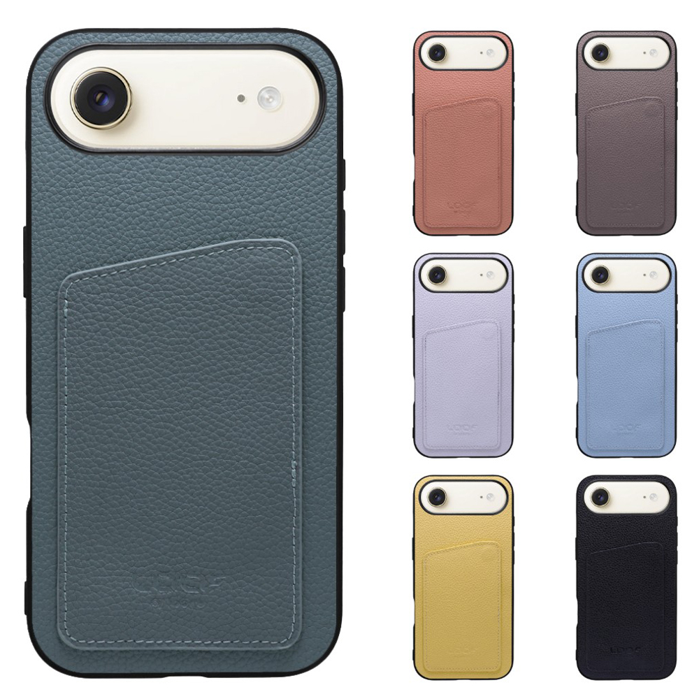 LooCo INVISIBLE CARD CASE-SHELL iPhone 17e 17 Air 16e 16 15 14 Pro