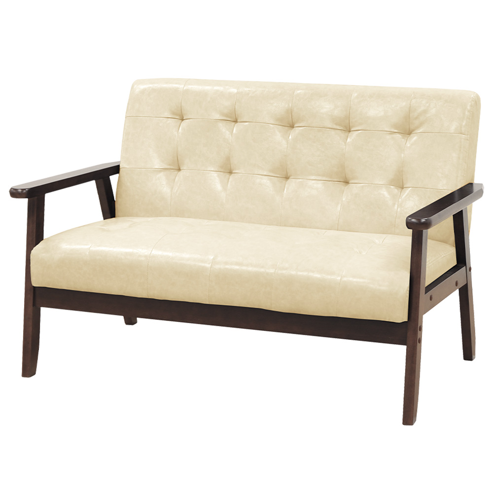 2点セット ヴィンテージ レトロ ソファ 喫茶 カフェ ミッドセンチュリー LOOKIT（ルキット） ソファ 2人掛け おしゃれ ミッドセンチュリー