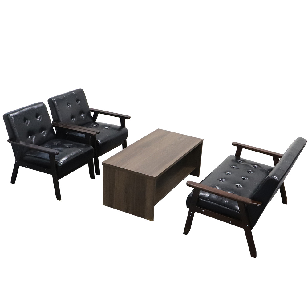 LOOKIT（ルキット） 応接セット 4点セット 4人 応接 ソファ 椅子 応接