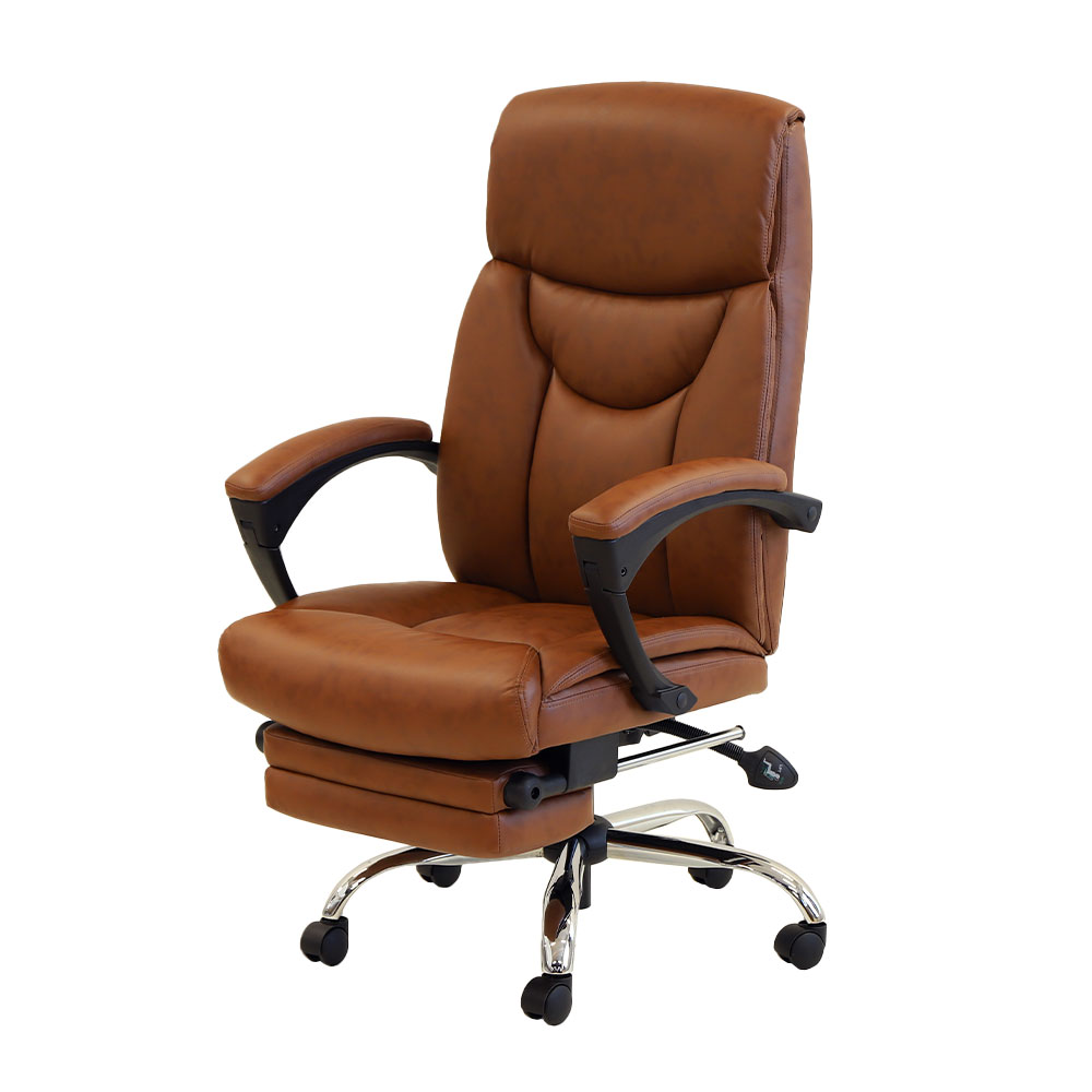法人送料無料  オフィスチェア 170° リクライニングチェア パソコンチェア 社長椅子 ゲーミングチェア 無段階 テレワーク レザー 椅子 オットマン DPS-1｜lookit｜03