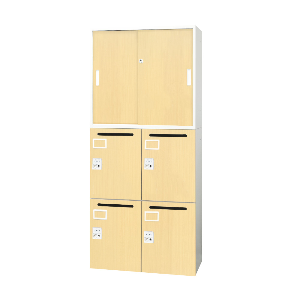 LOOKIT（ルキット） 書庫 セット 2台 引戸書庫 パーソナルロッカー 