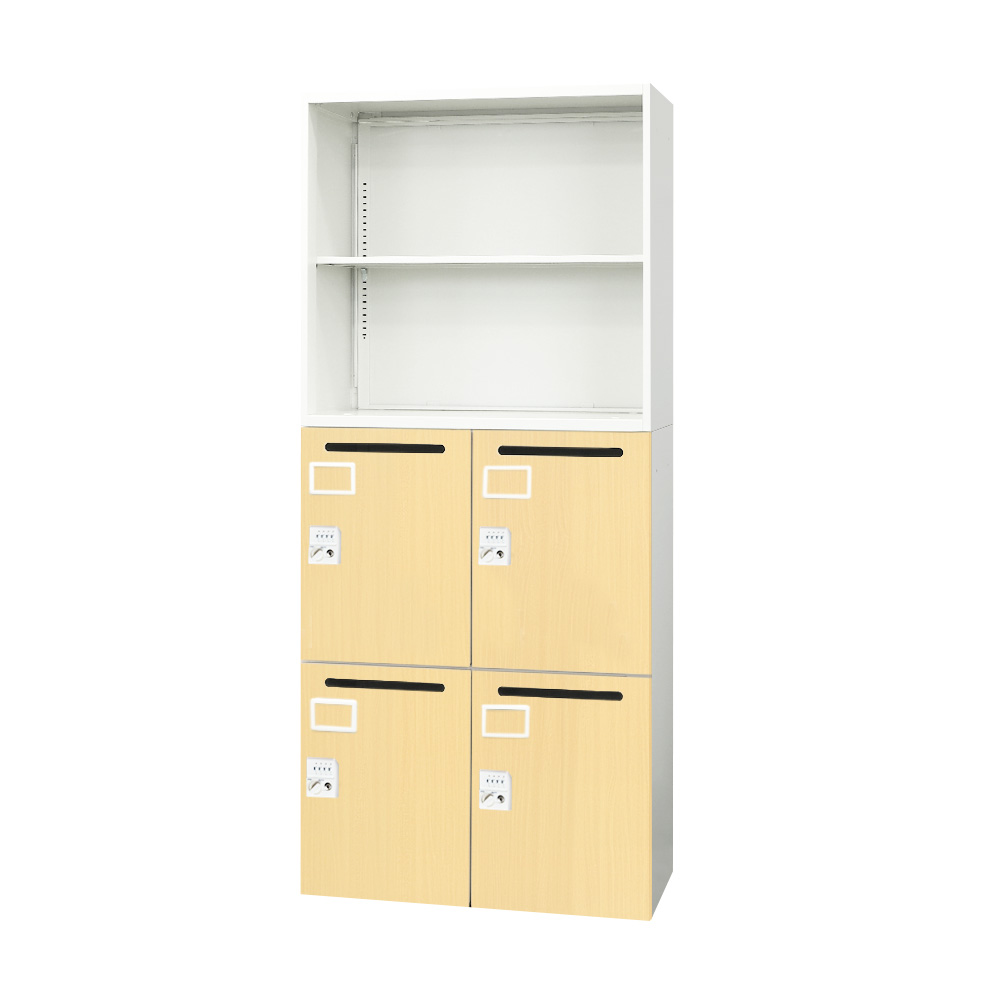 スチールキャビネット 鍵付き 2台セット ブラック オフィス収納 書庫