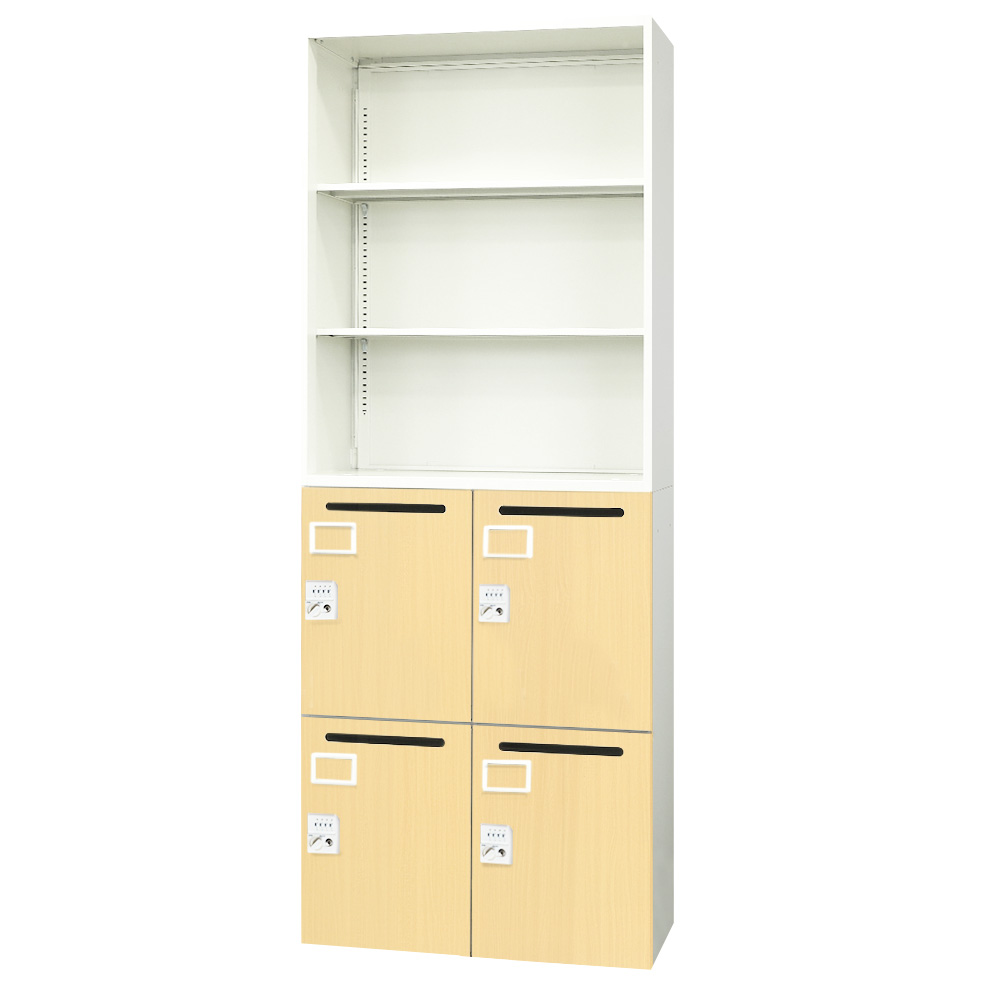 LOOKIT（ルキット） 書庫 セット 2台 オープン書庫 パーソナルロッカー 