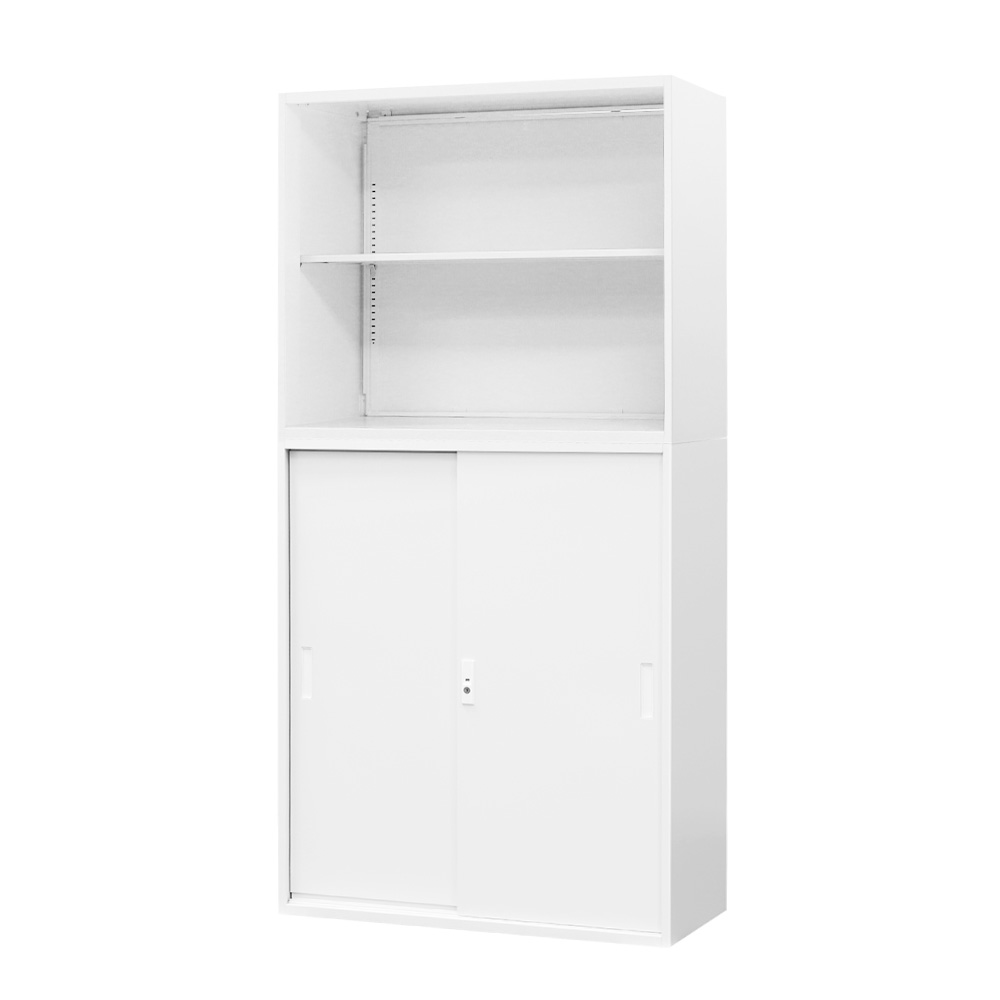 LOOKIT（ルキット） 書庫 セット オープン 引戸 2段 3段 高さ1860mm 