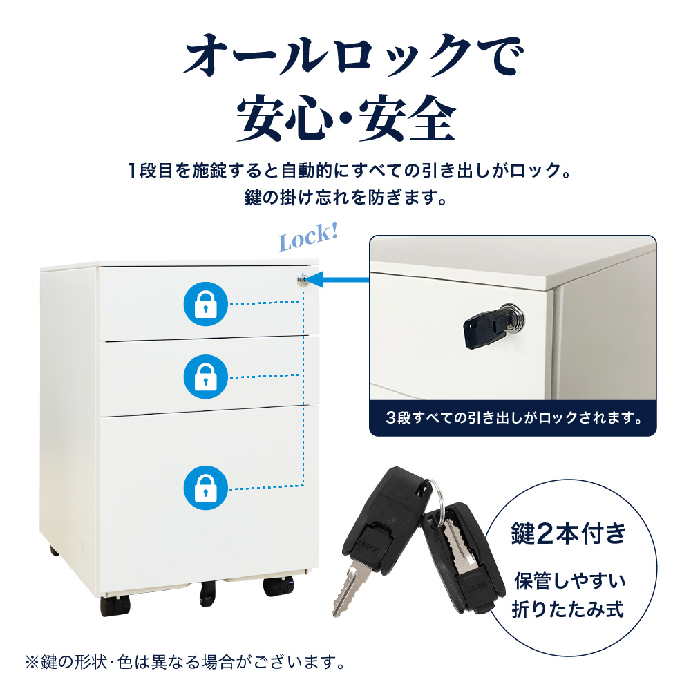 フラットデザイン 指をかけやすいサイドスリットの取っ手