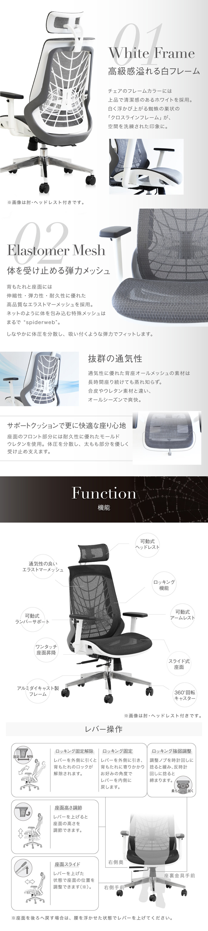 ホワイトフレーム