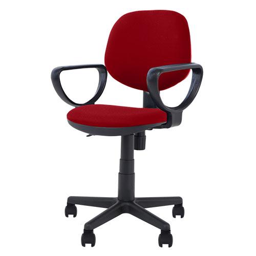 オフィスチェア デスクチェア パソコンチェア 椅子 コンパクト 軽い PCチェア 布張り 座面昇降 肘付き ロッキング キャスター 学習椅子 ワークチェア WLT-2AR｜lookit｜04
