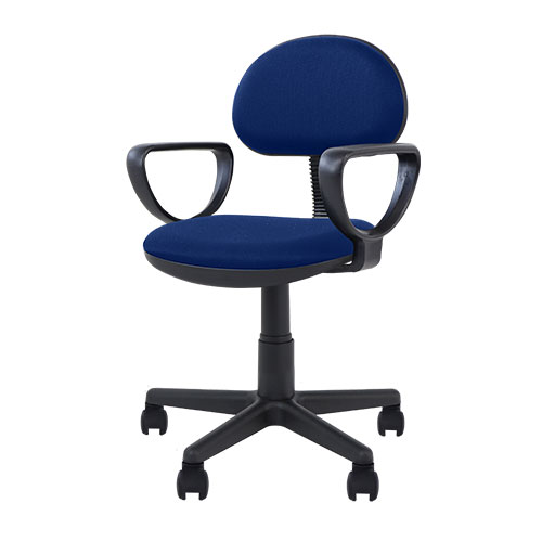 オフィスチェア コンパクト 軽量 デスクチェア 肘つき キャスター付き 学習椅子 送料無料 WPA-1AR｜lookit｜03