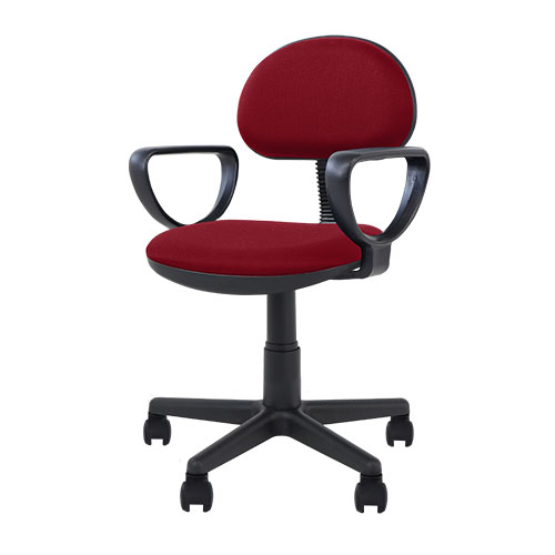 オフィスチェア コンパクト 軽量 デスクチェア 肘つき キャスター付き 学習椅子 送料無料 WPA-1AR｜lookit｜04