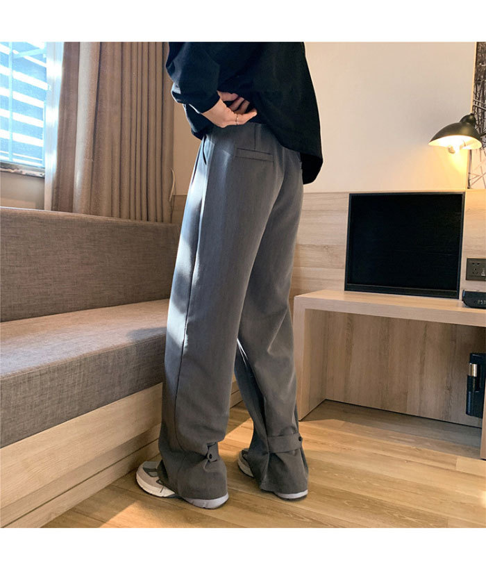 スラックス メンズ パンツ ズボン ロング丈パンツ ワイドパンツ カジュアルパンツ ルーズ 個性的 体型カバー シンプル 普段着 ボトムス 春新作 手数料安い